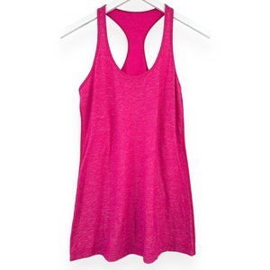 Lululemon Heathered Pink Fuchsia Loose Fit Active Tank Top